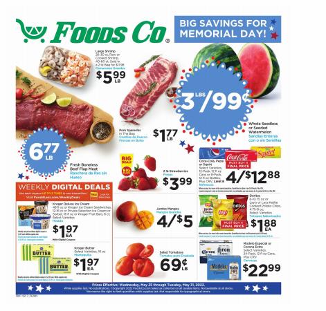 Foods Co catalogue | Weekly Ad | 5/25/2022 - 5/31/2022