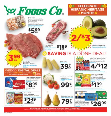Grocery & Drug offers in San Francisco CA | Weekly Ad in Foods Co | 9/28/2022 - 10/4/2022