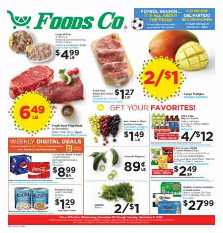 Foods Co catalogue | Weekly Ad | 11/30/2022 - 12/6/2022