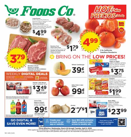 Foods Co catalogue | Weekly Ad | 3/29/2023 - 4/4/2023