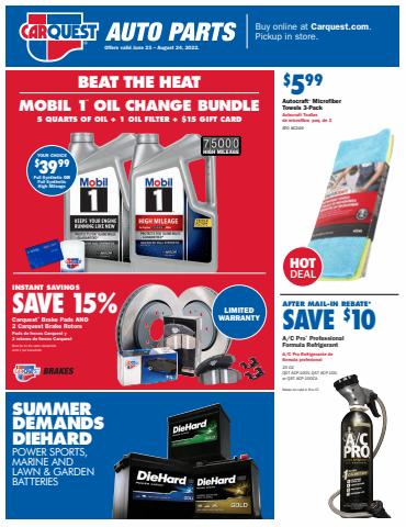 Carquest catalogue in Delphi IN | Flyer Carquest | 6/27/2022 - 8/24/2022