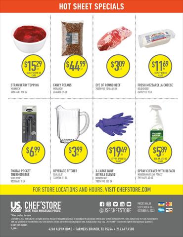 Chef'Store catalogue in Dallas TX | Chef'Store weekly ad | 9/26/2022 - 10/9/2022
