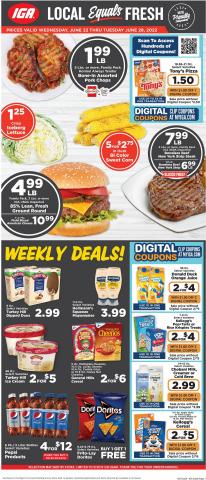 IGA catalogue in North Olmsted OH | Weekly Ad IGA | 6/22/2022 - 6/28/2022