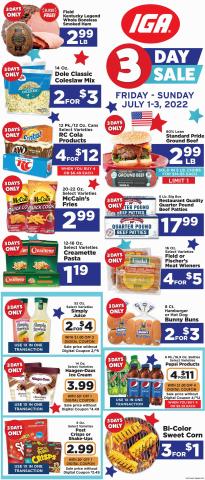 Grocery & Drug offers in Avon OH | Weekly Ad IGA in IGA | 6/29/2022 - 7/5/2022