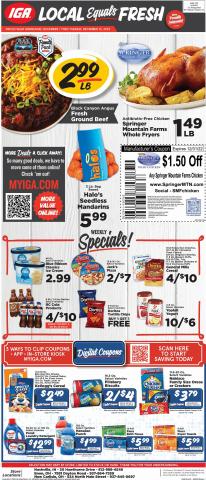 Grocery & Drug offers in Springfield OH | Weekly Ad IGA in IGA | 12/7/2022 - 12/13/2022