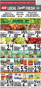 Offer on page 1 of the Weekly Ad IGA catalog of IGA