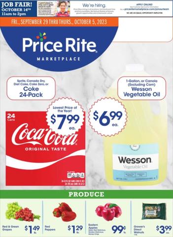 Price Rite catalogue in New York | Weekly Ads Price Rite | 9/29/2023 - 10/5/2023