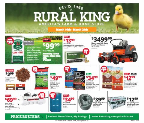 Rural King catalogue in Louisville KY | Encarte Rural King | 3/15/2023 - 3/29/2023
