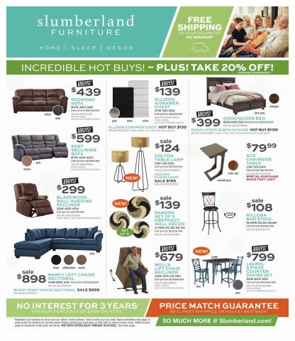 Home & Furniture offers in Duluth MN | Weekly Ad in Slumberland Furniture | 10/2/2022 - 10/7/2022