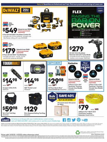 Lowe's catalogue in New York | Pro Ad | 5/26/2022 - 5/27/2022