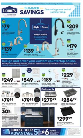Tools & Hardware offers in Gaithersburg MD | Lowe's flyer in Lowe's | 8/4/2022 - 8/10/2022