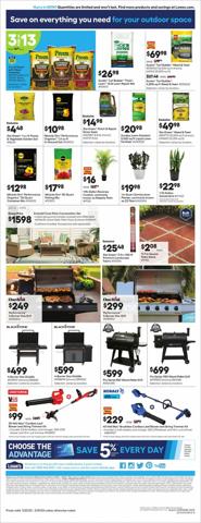 Lowe's catalogue in Lima OH | Lowe's flyer | 3/23/2023 - 3/29/2023