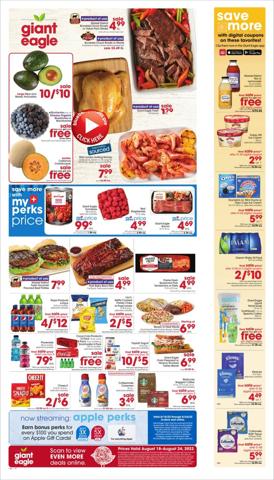 Grocery & Drug offers in Westlake OH | Giant Eagle Weekly ad in Giant Eagle | 8/18/2022 - 8/24/2022