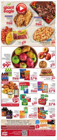 Grocery & Drug offers in Akron OH | Giant Eagle Weekly ad in Giant Eagle | 9/29/2022 - 10/5/2022