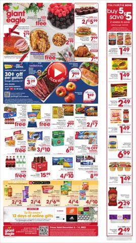 Grocery & Drug offers in Westerville OH | Giant Eagle Weekly ad in Giant Eagle | 12/8/2022 - 12/14/2022