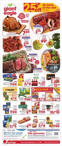 Giant Eagle catalogue in East Liverpool OH | Giant Eagle Weekly ad | 9/21/2023 - 9/27/2023
