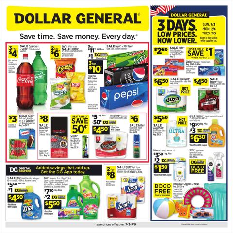 Discount Stores offers in Baytown TX | Dollar General Weekly ad in Dollar General | 7/3/2022 - 7/9/2022
