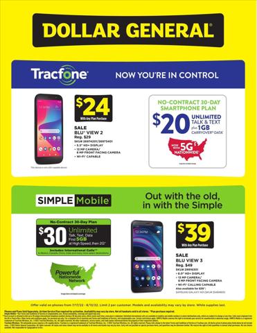 Dollar General catalogue in Cary NC | Dollar General flyer | 7/17/2022 - 8/13/2022