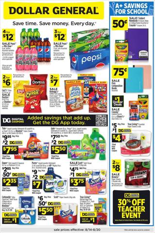 Dollar General catalogue in Canton OH | Dollar General flyer | 8/14/2022 - 8/20/2022