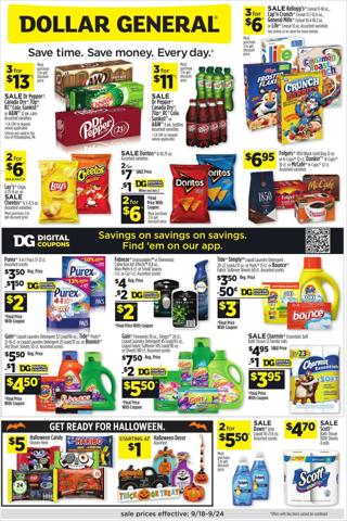 Discount Stores offers in Passaic NJ | Dollar General flyer in Dollar General | 9/18/2022 - 9/24/2022
