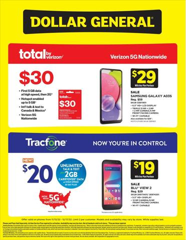 Discount Stores offers in New York | Dollar General flyer in Dollar General | 11/13/2022 - 12/17/2022