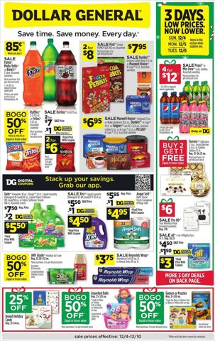 Discount Stores offers in Anderson IN | Dollar General flyer in Dollar General | 12/4/2022 - 12/10/2022