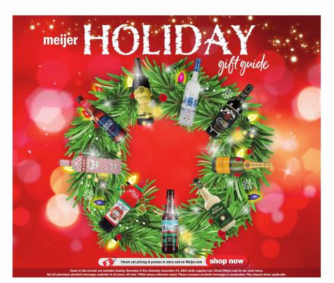 Meijer catalogue in Detroit MI | Alcohol Ad | 11/6/2022 - 12/24/2022
