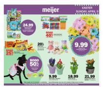 Offer on page 1 of the Easter Ad catalog of Meijer