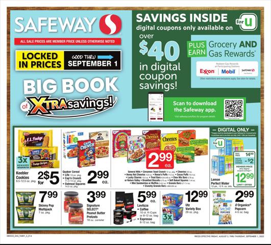 Grocery & Drug offers in Oakland CA | Safeway weekly ad in Safeway | 8/5/2022 - 9/1/2022