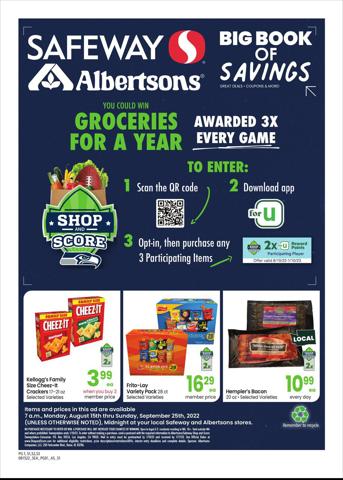 Safeway catalogue in Auburn WA | Safeway weekly ad | 8/15/2022 - 9/25/2022