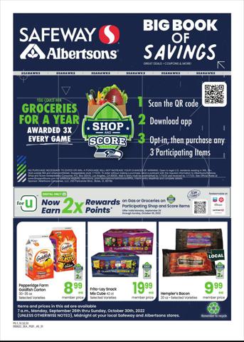 Grocery & Drug offers in Oakland CA | Safeway weekly ad in Safeway | 9/26/2022 - 10/30/2022