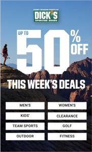Sports offers in Independence MO | Dick's Sporting Goods Weekly ad in Dick's Sporting Goods | 3/26/2023 - 4/1/2023