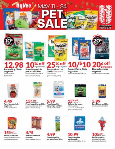 Grocery & Drug offers in Jefferson City MO | 14-Day Pet Sale Ad in Hy-Vee | 5/11/2022 - 5/24/2022