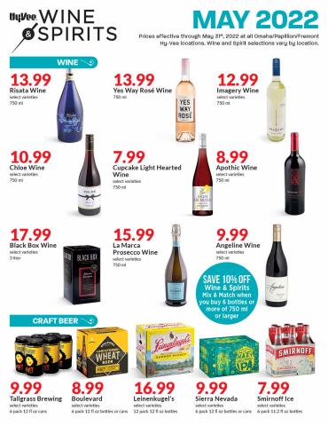 Hy-Vee catalogue | Month Long Wine & Spirits Ad | 5/1/2022 - 5/31/2022