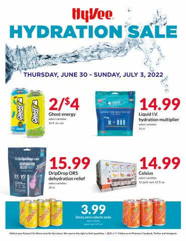Hy-Vee catalogue in Kansas City MO | Hydration Sale | 6/30/2022 - 7/3/2022