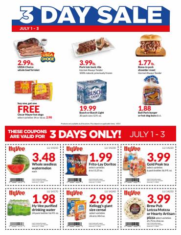 Hy-Vee catalogue in Omaha NE | 3-Day Sale | 7/1/2022 - 7/3/2022