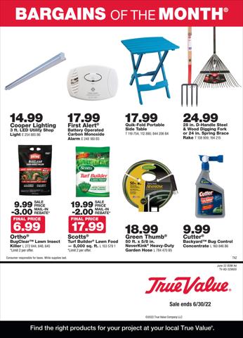 Tools & Hardware offers in Cicero IL | True Value June Bargains of the Month in True Value | 6/1/2022 - 6/30/2022