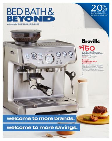 Home & Furniture offers in Alameda CA | Monthly Circular in Bed Bath & Beyond | 9/19/2022 - 10/2/2022