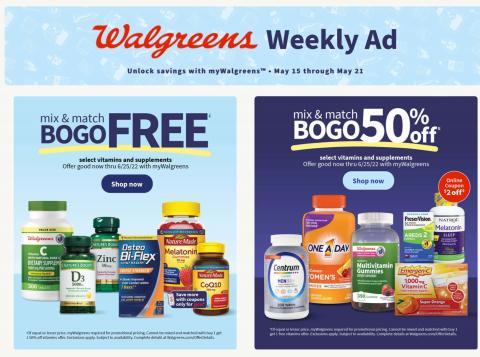 Grocery & Drug offers in Pontiac MI | Walgreens Weekly Ad in Walgreens | 5/15/2022 - 5/21/2022