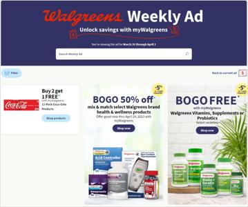 Walgreens catalogue in Columbus IN | Walgreens Weekly ad | 3/26/2023 - 4/1/2023