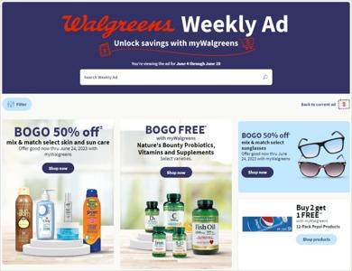 Offer on page 28 of the Walgreens Weekly ad catalog of Walgreens