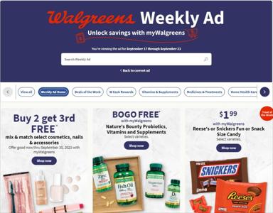 Walgreens catalogue in Cheektowaga NY | Walgreens Weekly ad | 9/17/2023 - 9/23/2023