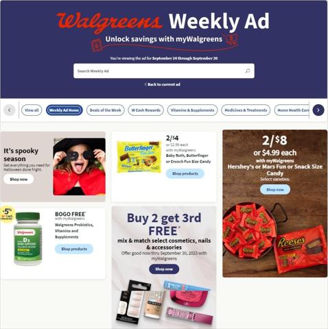 Walgreens catalogue in Decatur IL | Walgreens Weekly ad | 9/24/2023 - 9/30/2023