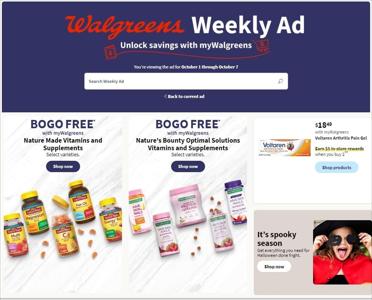 Walgreens catalogue in Wichita KS | Walgreens Weekly ad | 10/1/2023 - 10/7/2023