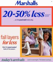Department Stores offers in Garland TX | Weekly Ad Flyer Specials in Marshalls | 9/8/2023 - 9/23/2023