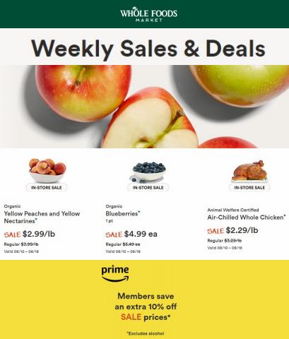 Grocery & Drug offers in Saint Peters MO | Weekly Sales & Deals in Whole Foods Market | 8/10/2022 - 8/16/2022