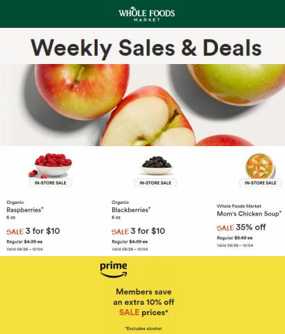 Grocery & Drug offers in Saint Louis MO | Weekly Sales & Deals in Whole Foods Market | 9/28/2022 - 10/4/2022