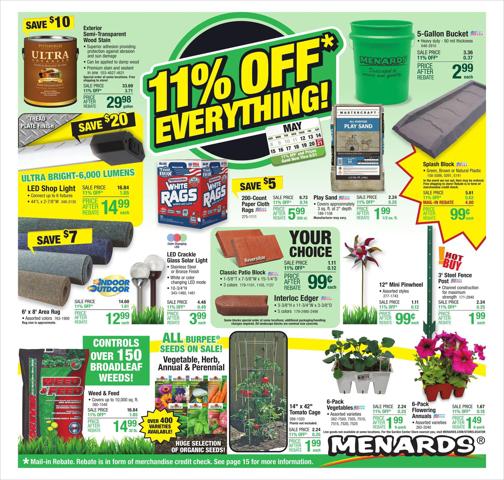 Tools & Hardware offers in Palatine IL | Everything for Your Lawn & Garden! in Menards | 5/12/2022 - 5/21/2022