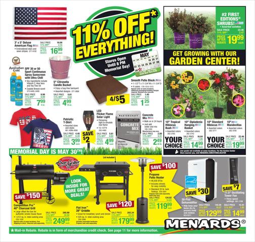 Menards catalogue in Valparaiso IN | 11% OFF Entire Selection of Roofing | 5/19/2022 - 5/30/2022