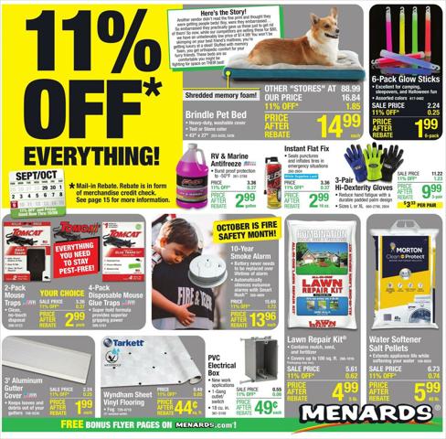 Menards catalogue in Indianapolis IN | Menards weekly ad | 9/30/2022 - 10/9/2022